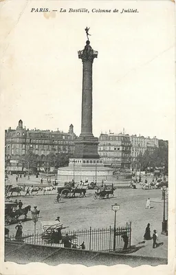 Paris — A Bastilha, Coluna de Julho.