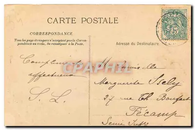 Montpellier - A Catedral & a Faculdade de Medicina — Fototipo Le Favour, Marselha — Verso