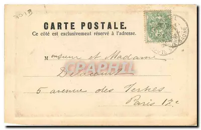 Luxeuil — Antigo Hotel de Cidade — M. Pauttegax, n° 50617 — Verso