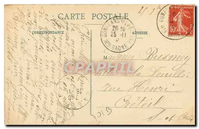 LUXEUIL-les-BAINS - Casa do Cardeal Jouffroy — Editor: Saint-Fourzard — Verso