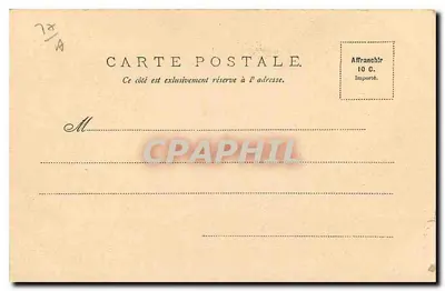 Fontainebleau — El Castillo — Salón de Francisco I — Baudinière & Mont Garnot, V.P. 1 — Reverso