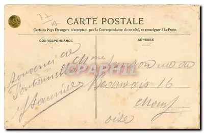 Palácio de Fontainebleau — Salão de Ângulo Luís XV — Editor P. V. B. n° 79 — Verso