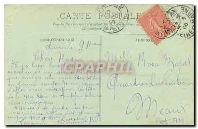 Paris — Montmartre, a escada Muller — L.T. — Verso