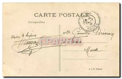 Parigi - Basilica del Sacro Cuore di Montmartre — Aspetto del Monumento completato — A. J. H. Depositato — Verso
