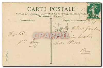 Paris Jardin d'Acclimatation — Uma Serre do Palmarium — L.V. & Cie, n° 24457 — Verso