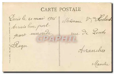 Parijs - Hotel des Invalides - Graf van Napoleon I - Uitgever ELD, n° 4022 — Achterkant