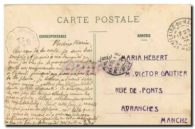 Paryż — Katedra Madeleine — Stara pocztówka n°98, wydawca nieodczytelny — Rewers