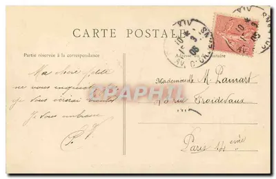 Paris — Fontaine de Carpeaux — B.F. Paris, n°18 — Verso