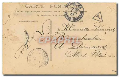 Parigi - La Santa-Capella — vista dell'edificio con carrozza e pedoni — editore Schifffre, numero di serie non visibile — Verso