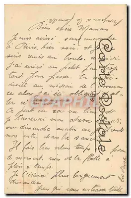 Paryż — La Conciergerie — A. P. n°226 — Rewers