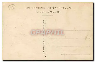 Paris — A Tumba do Soldado Desconhecido e a Chama Perpétua do Recordo — LIP — Verso