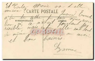 O Bois de Boulogne — A Cascata — M. R. — Verso