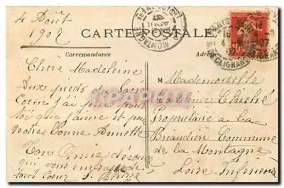 PARIS — Kerk van het Heilig Hart van Montmartre — Uitzicht op het voltooide monument — A. J. H. Ingeleverd — Achterkant