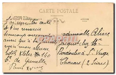 Paris - Bois de Boulogne - As Margens do Lago — C.J.B. editor, n° 98 — Verso