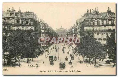 Paris — Avenida da Ópera — Editor E.P.D. n° 4050