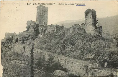 Argelès-Gazost — Ruínas do castelo de Beaucaens — C.C. 23