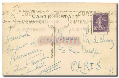 Argelès-Gazost — Ruínas do castelo de Beaucaens — C.C. 23 — Verso