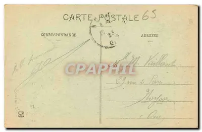 Le Alte Pirinei — Strada da Luz a Gavarnie attraverso il caos e fondo del circo — Fototipia Labouche, Toulouse, n°402 — Verso