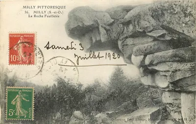 Milly Pitoresca — A Roche Feuilletée — Coleção Paul Allorge, Montbéliard, Série E n°11