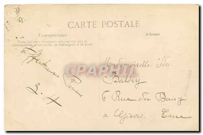 Versailles — Urząd Miasta — Wydawca E.D. nr 10 — Rewers