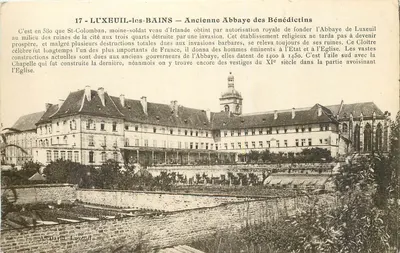 LUXEUIL-les-BAINS — Antiga Abadia dos Beneditinos — A. David, Luxeuil