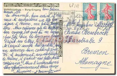 Hohkönigsburg — Wjazd do zamku — Ribeauvillé, Francja — Rewers