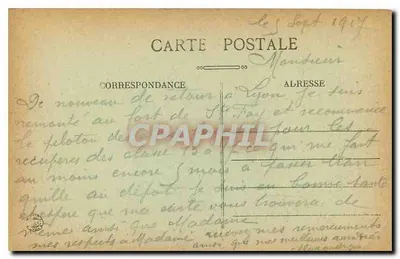 LYON — Park Tête-d'Or, herb Lyon w naturalnych kwiatach — nr 67 — Rewers