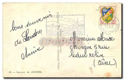 Gratte Bénie — pielgrzymka do jaskini — Wydawnictwo Quinault, nr 88 — Rewers