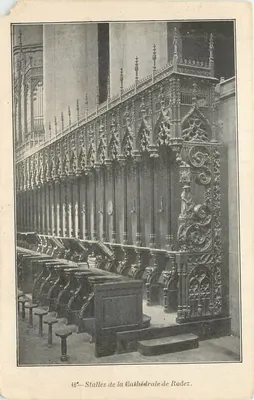 Stalles da Catedral de Rodez — n°46 — editor não visível