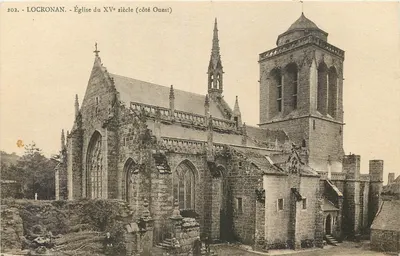 Locronan - Igreja do século XV (lado Oeste)