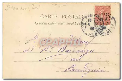 S. Macloù - Porte Latrabe — widok galerii ozdobionej — wydawca nieznany, nr serii 16 — Rewers