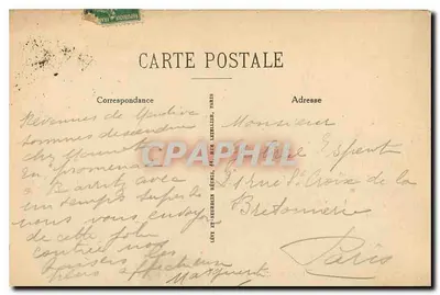 Biarritz — Vista geral da praia — Edições Lévy e Neudien Reunidas, n°250 — Verso
