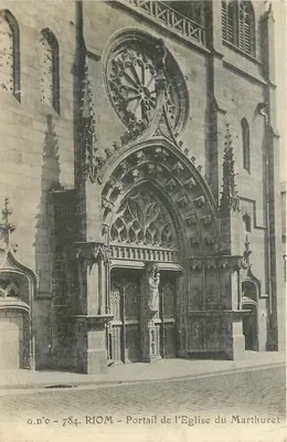 Riom - Portal da Igreja do Martihuret — G.D'O - 784