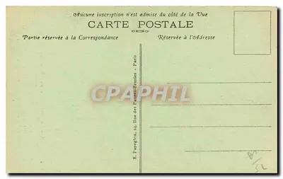 Parijs - Het Parc Monceau - De Naumachie (vaste ovale bassin omringd door een korintische zuilengalerij van de 18e eeuw) - A.P. - n° 366 — Achterkant