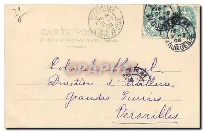 Versailles — Basen Ceres — wydawca S.I.F. nr 816 — Rewers