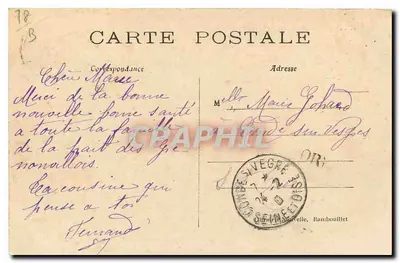 Zamek Bonnelles — Fasada Północna — wydawca nieznany, n° 172 — Rewers