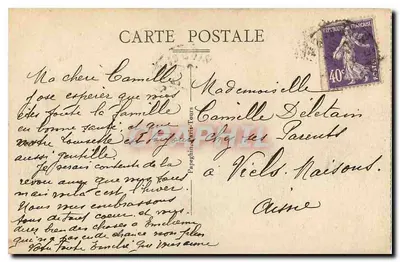 Katedra Notre-Dame i Parvis — Paryż — A.P. n°293 — Rewers