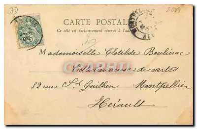 Parigi — Panorama della Cité — B.F., Parigi, n° 166 — Verso