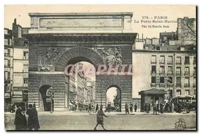 Paris - A Porta Saint-Martin — editor L. Ancille, n° 270