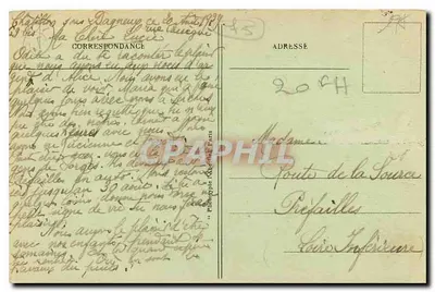 Paris - A Porta Saint-Martin — editor L. Ancille, n° 270 — Verso