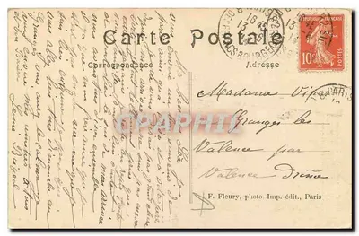 A Basílica do Sagrado Coração — Paris-Montmartre (XVIIIe) — F. Fleury, foto-imp.-editora, Paris — Verso