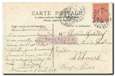Palácio do Luxemburgo — Paris — K.V. Paris — Verso