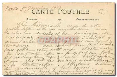 PARIS — Katedra Notre-Dame — Absydę — Styl ogivalny — nr 4128 — Rewers