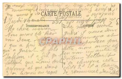 Paris — City Hall and Arcole Bridge — unidentified publisher, series number not visible — Back