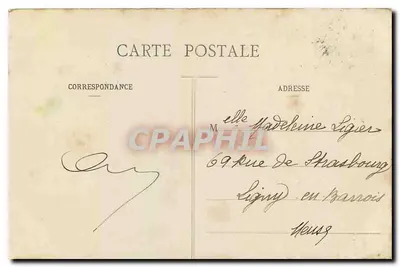Bois de Boulogne - The Bridge — Paris — unidentified publisher, serial No. 486 — Back