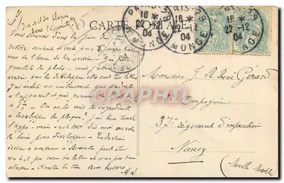 Paryż — Absydia Katedry Notre-Dame — C. L. C. nr 582 — Rewers