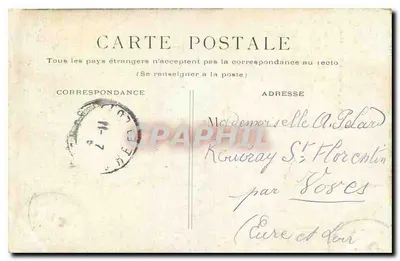 PARIS - Święta Kaplica. — Widok budynku gotyckiego z wozem konnym — wydawca nieodczytelny, numer serii nieodczytelny — Rewers