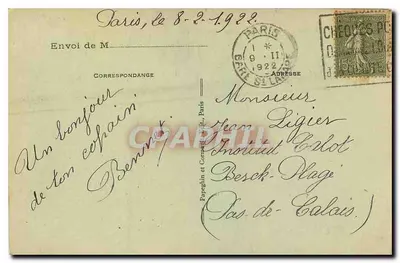 Paryż — Katedra Notre-Dame, parvis i Seina — A.P. n°296 — Rewers
