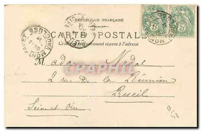Montfavet (vicino ad Avignone) — La Torre d'Espagna — Fototipia E. Lacome — Marsiglia — Verso