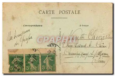 Châteaudun (Eure-et-Loir) — Katedra i Wieża Zamku — A.P. — Rewers